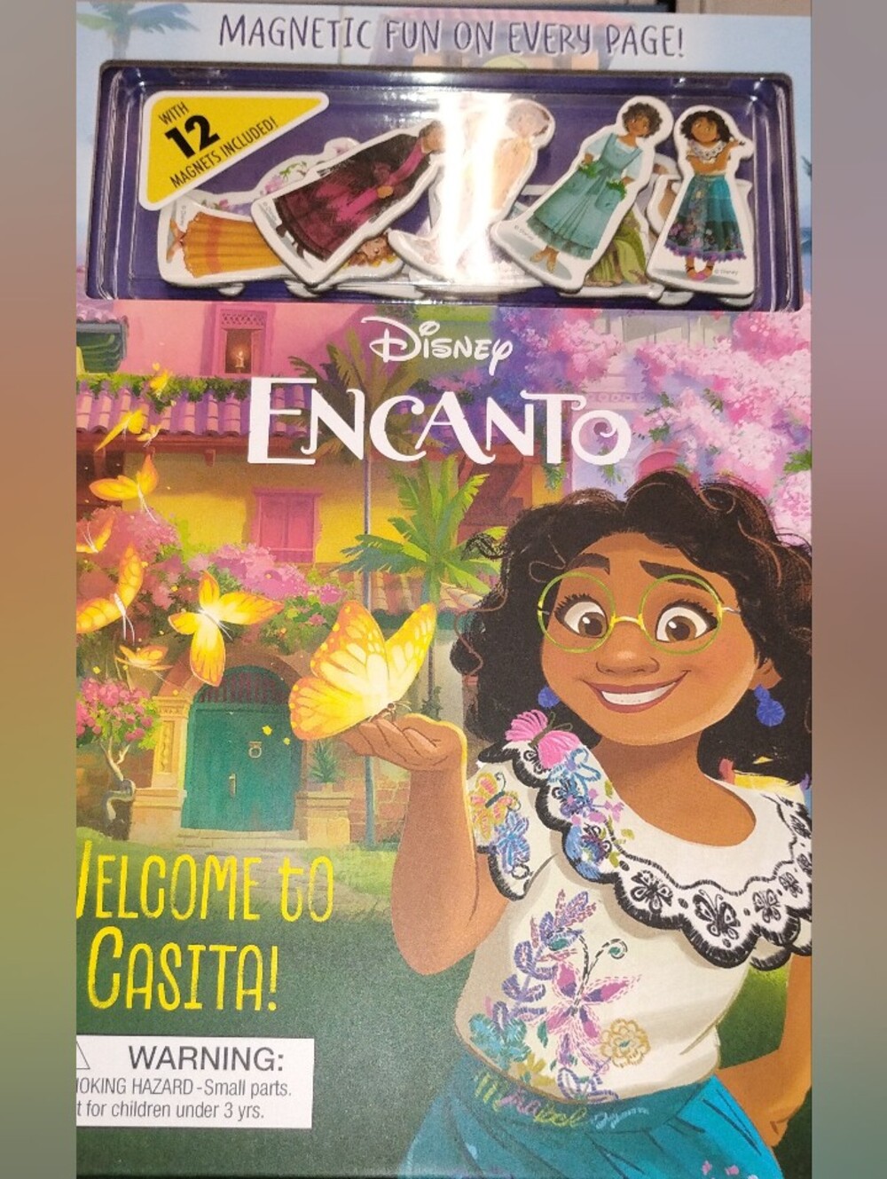 Disney Encanto Bright Multicolor Casita Magnet Set Hard Covered Book